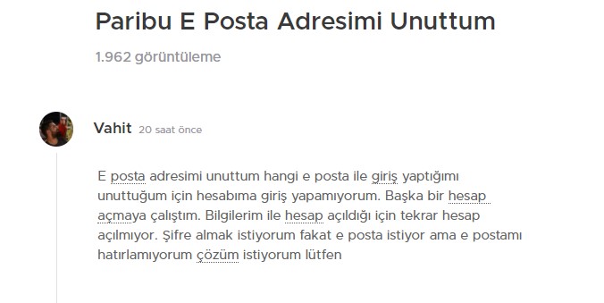 Bitcoin Eposta Adresi Unutma Şikayeti